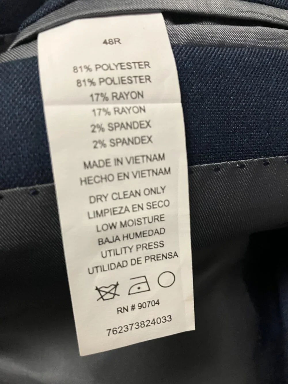 48R Perry Ellis suit